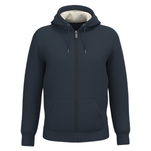 Eco-Friendly Unisex Sherpa-Lined Full Zip Sweatshirt, miniatyr 4
